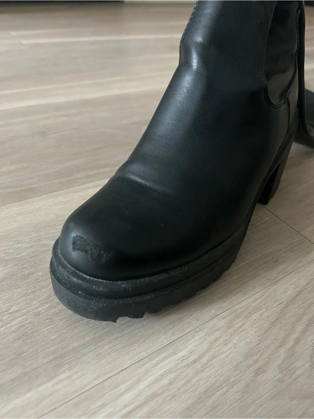 Diba Black Over-the-Knee Platform Boots